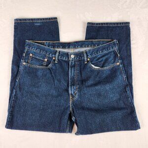 Levi's 550 Mens Relaxed Fit Denim Blue Jeans Size 38x30 measure 37x28